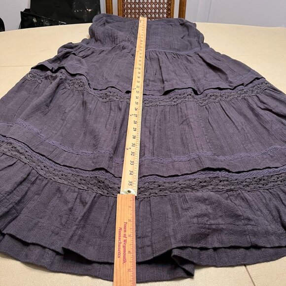 Lucky Brand Tiered Ruffle Maxi Dress   Cotton - Picture 15 of 16